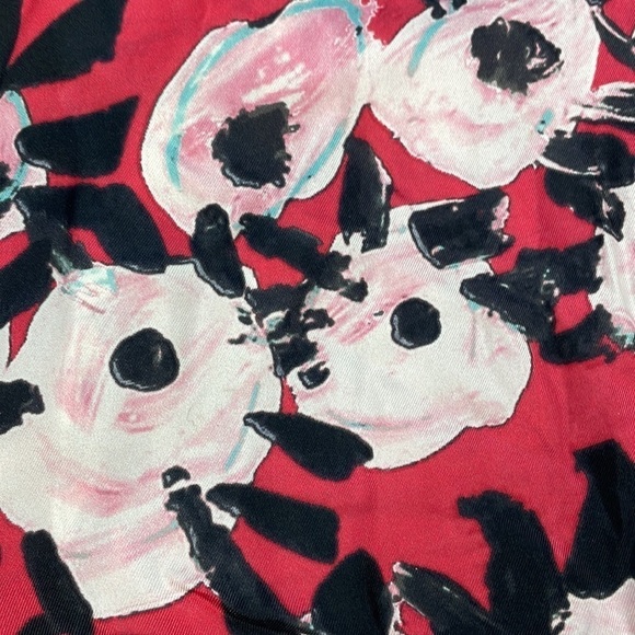 Marni Stampe Bright Pink Silk Dress in Raspberry Watercolor Floral Sz 38 - Picture 9 of 15